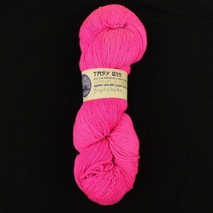 Blue Moon Fiber Arts Tasy Boo Yarn Merino Baby Alpaca Nylon Psycho Barbie